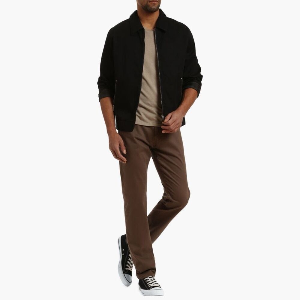 Mavi Jeans Men's Coffee Bean Zach Straight Fit Stretch Twill Pants Size 34